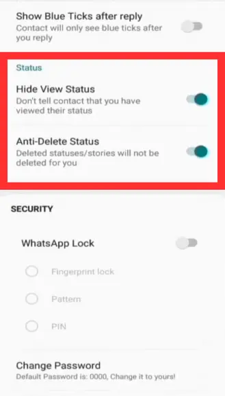 JT Whatsapp Anti Delete Status