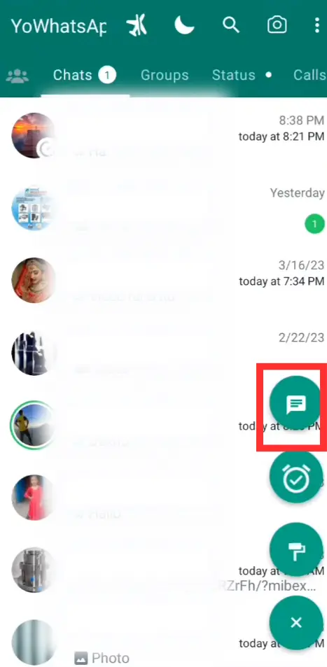 YO Whatsapp FAB Step 2