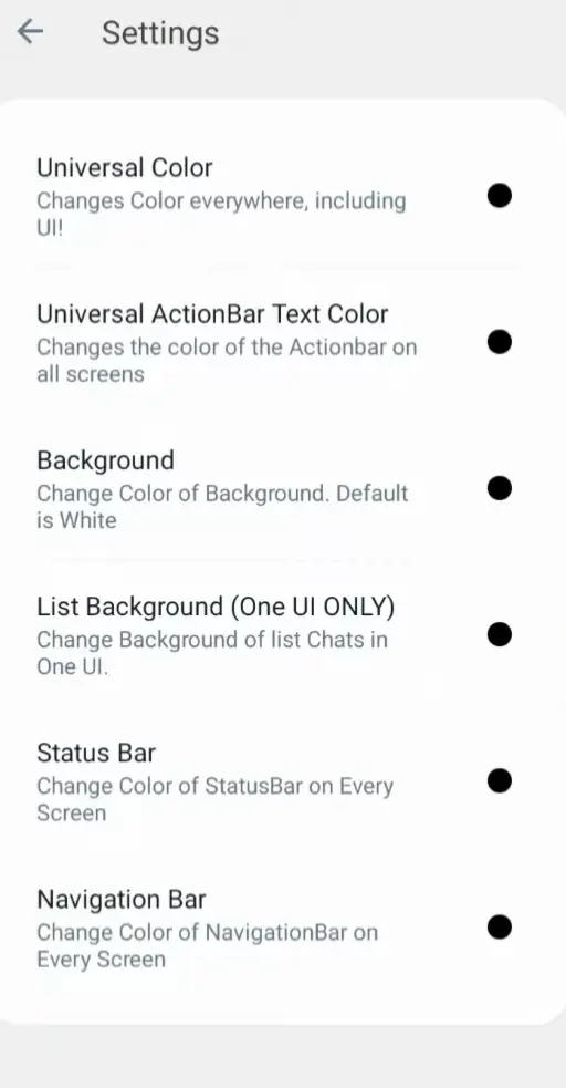 GB Whastapp Universal Settings 2