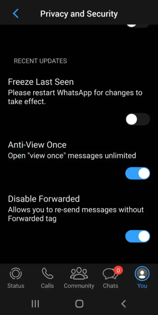 MB Whatsapp Anti View Once