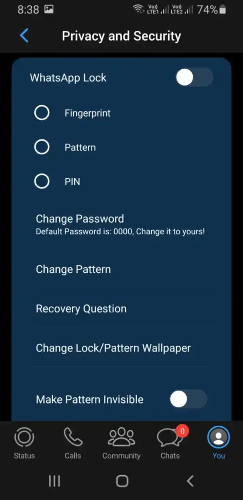 MB Whatsapp Lock