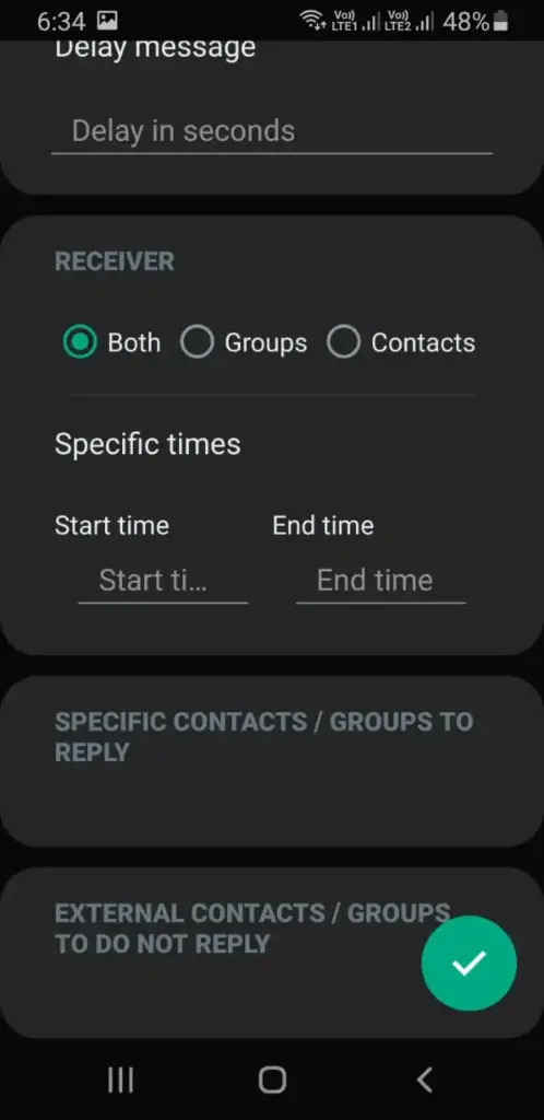 WhatsApp Plus Auto Reply Settings 2