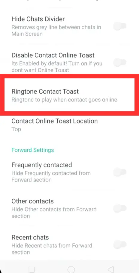 Whatsapp Plus Ringtone Contact Toast