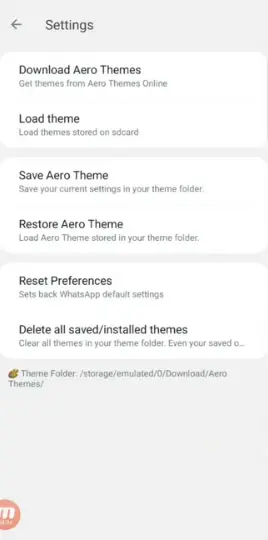 Aero WhatsApp Themes 1