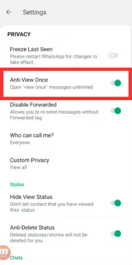 Aero Whatsapp Anti View Once