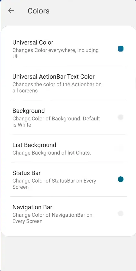 Blue WhatsApp Universal Color