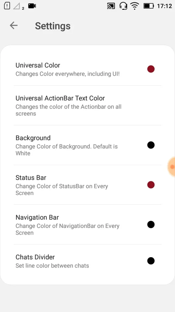 JTWhatsApp Colors