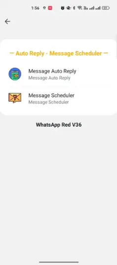 Red WhatsApp Auto Reply Message Scheduler