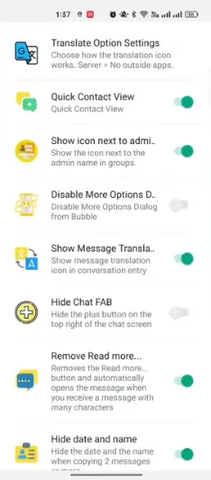 Red WhatsApp Conversation settings 1