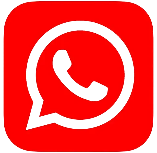 Red WhatsApp Logo